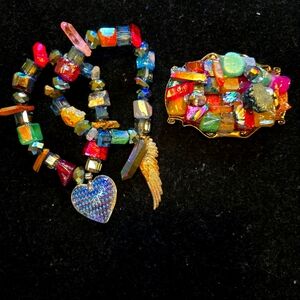 Western Belt Buckle And Bracelets